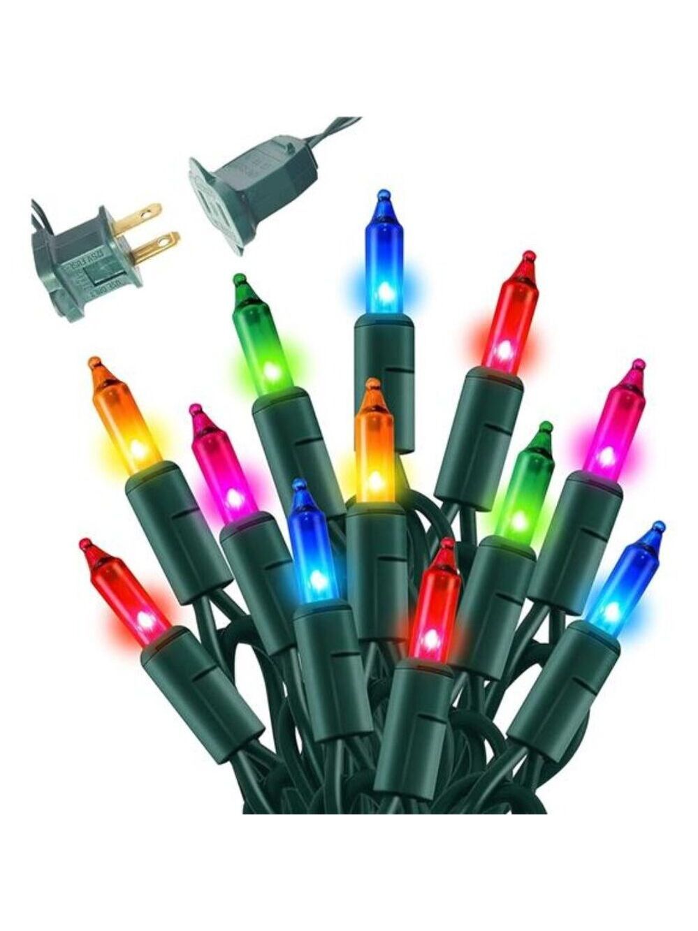 Christmas String Lights Multi Colored Mini 100 Count 20FT Indoor Outdoor Fairy